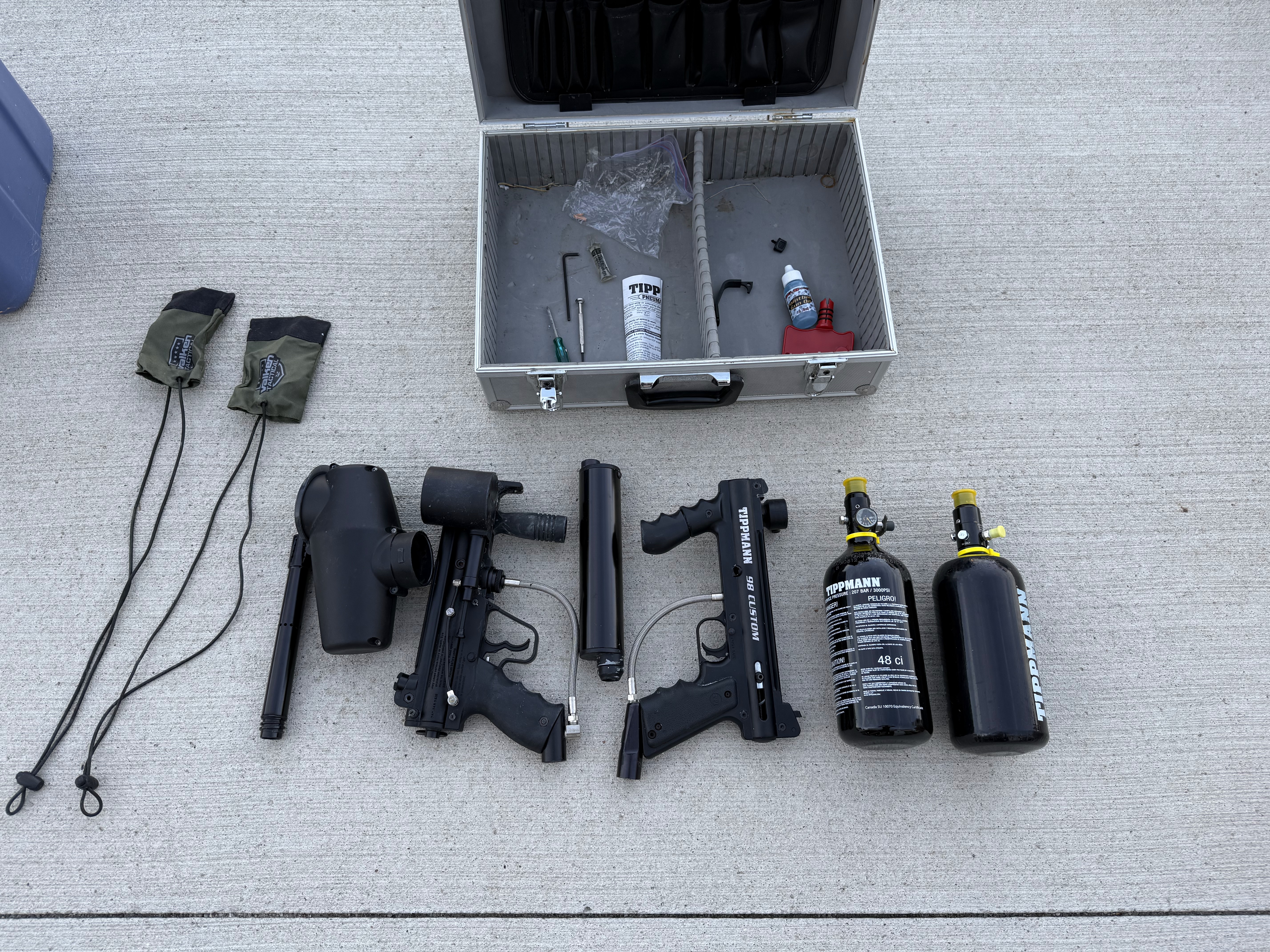 Markers, Masks, Gear Lot