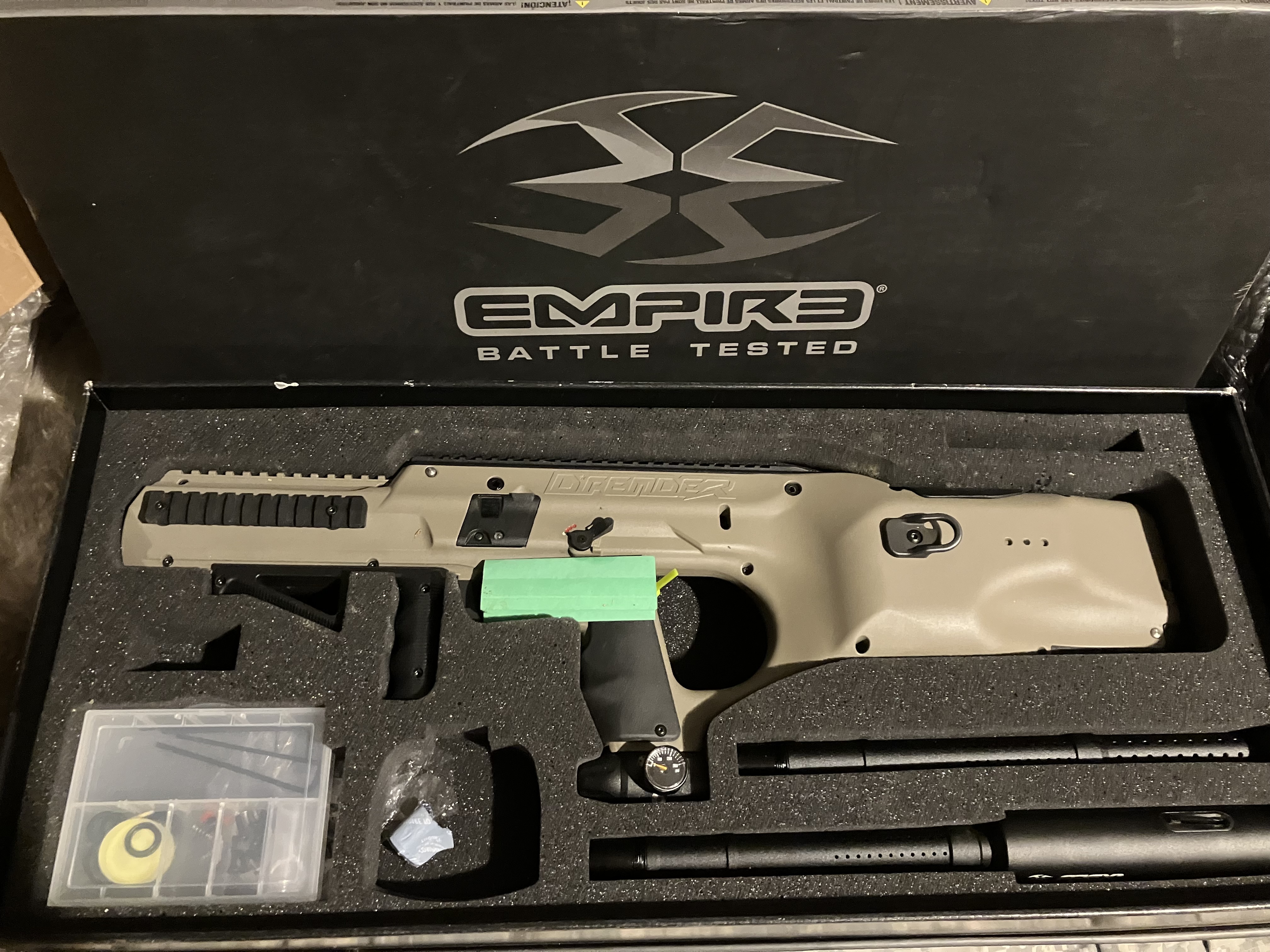 Excellent condition paintball equipment including markers