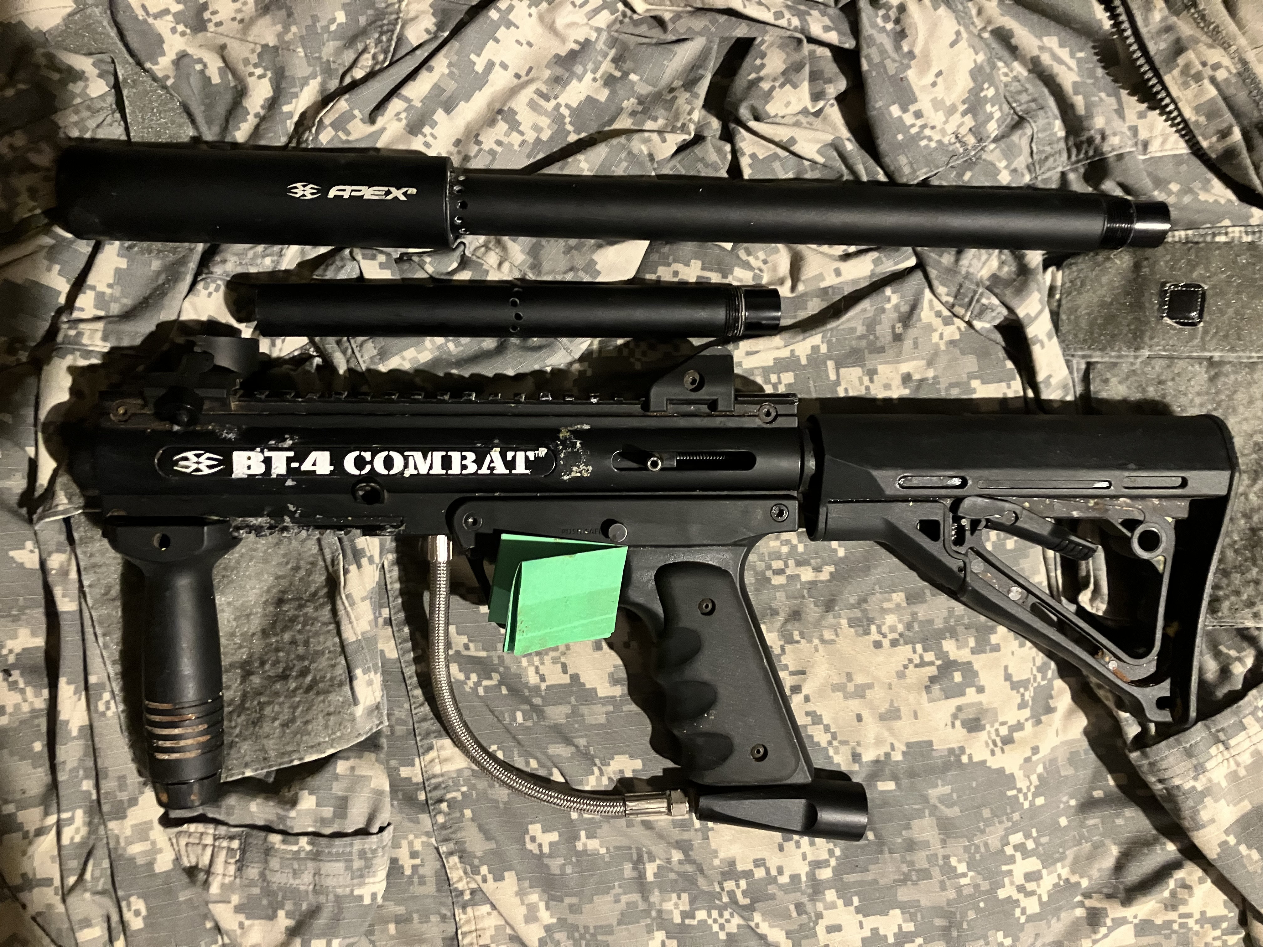Excellent condition paintball equipment including markers