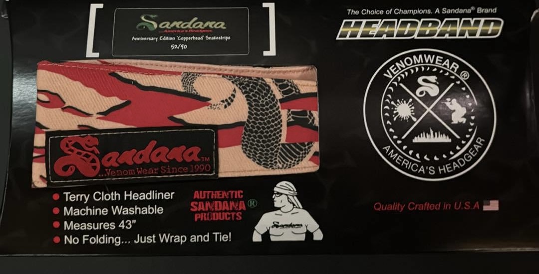 Sandana - Copperhead Snakeskin Headband Limited Edition