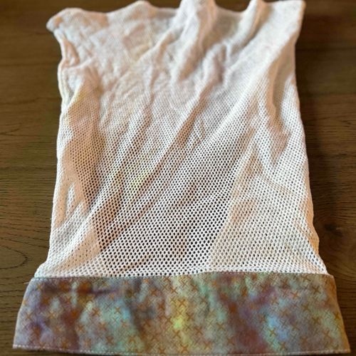 White GMesh scintilla - rainbow