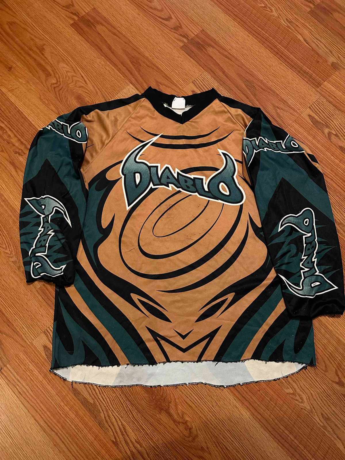 OG Diablo jersey stenceled for team ANGRY