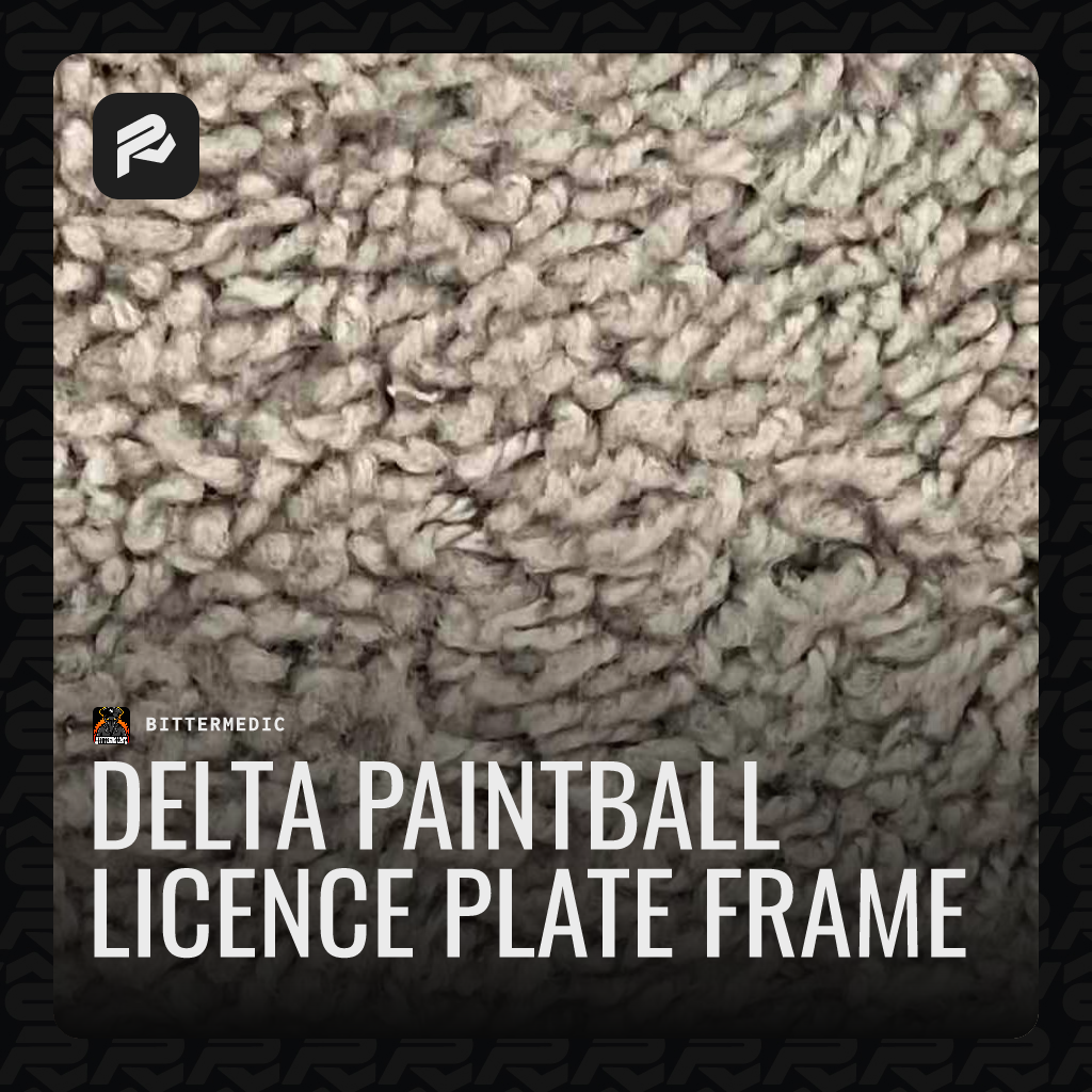 Delta Paintball Licence plate frame