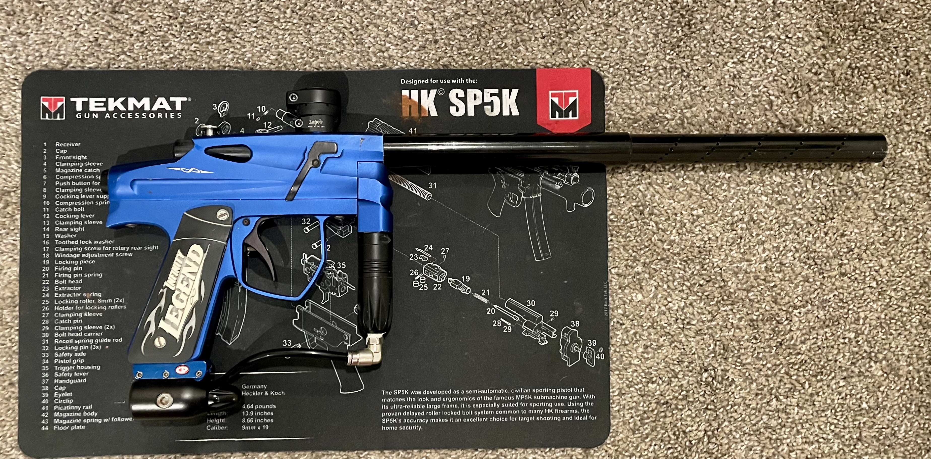 Infinity Paintball Legend Blue 