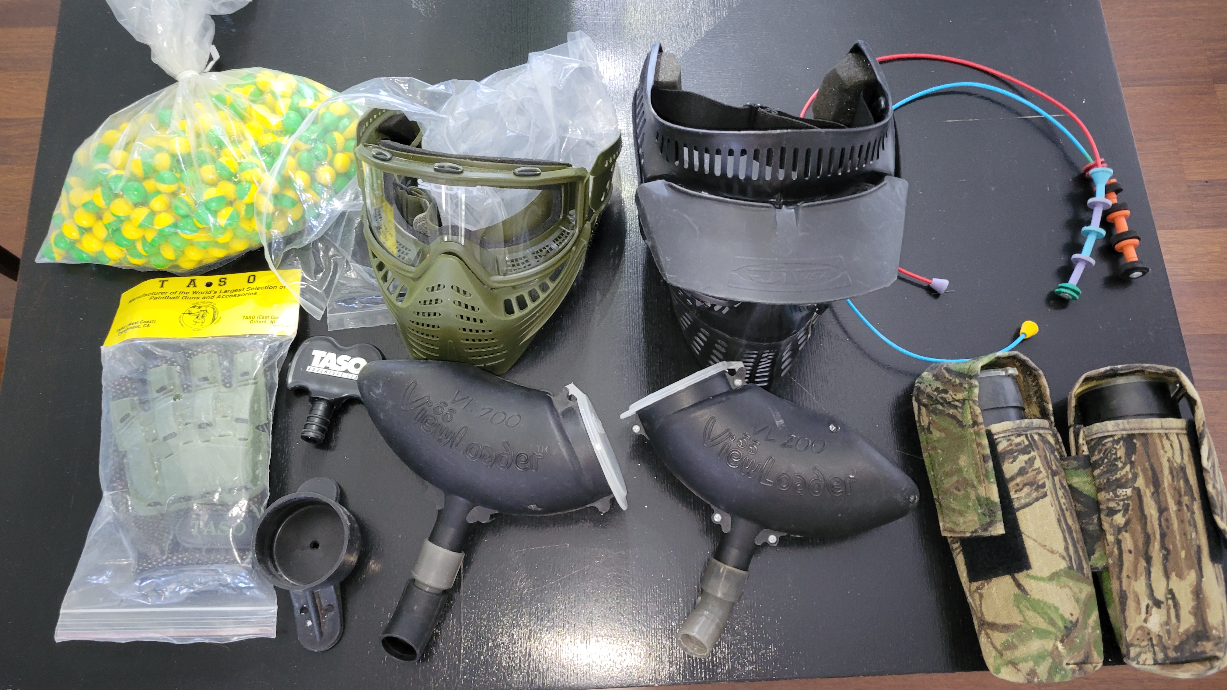 Vintage guns and gear for two.