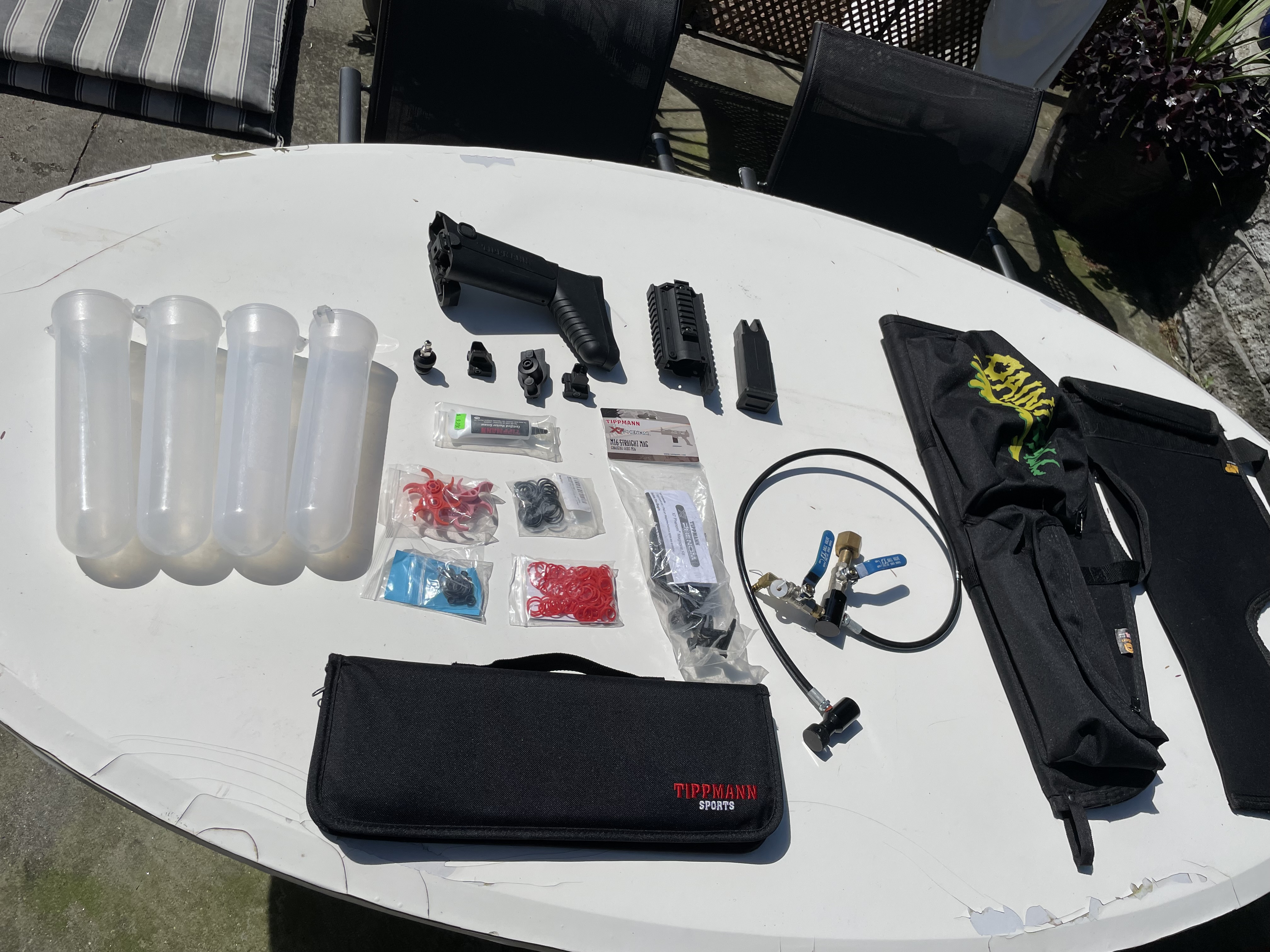 Tippmann Paintball Lot – 6 Markers, Masks & Gear