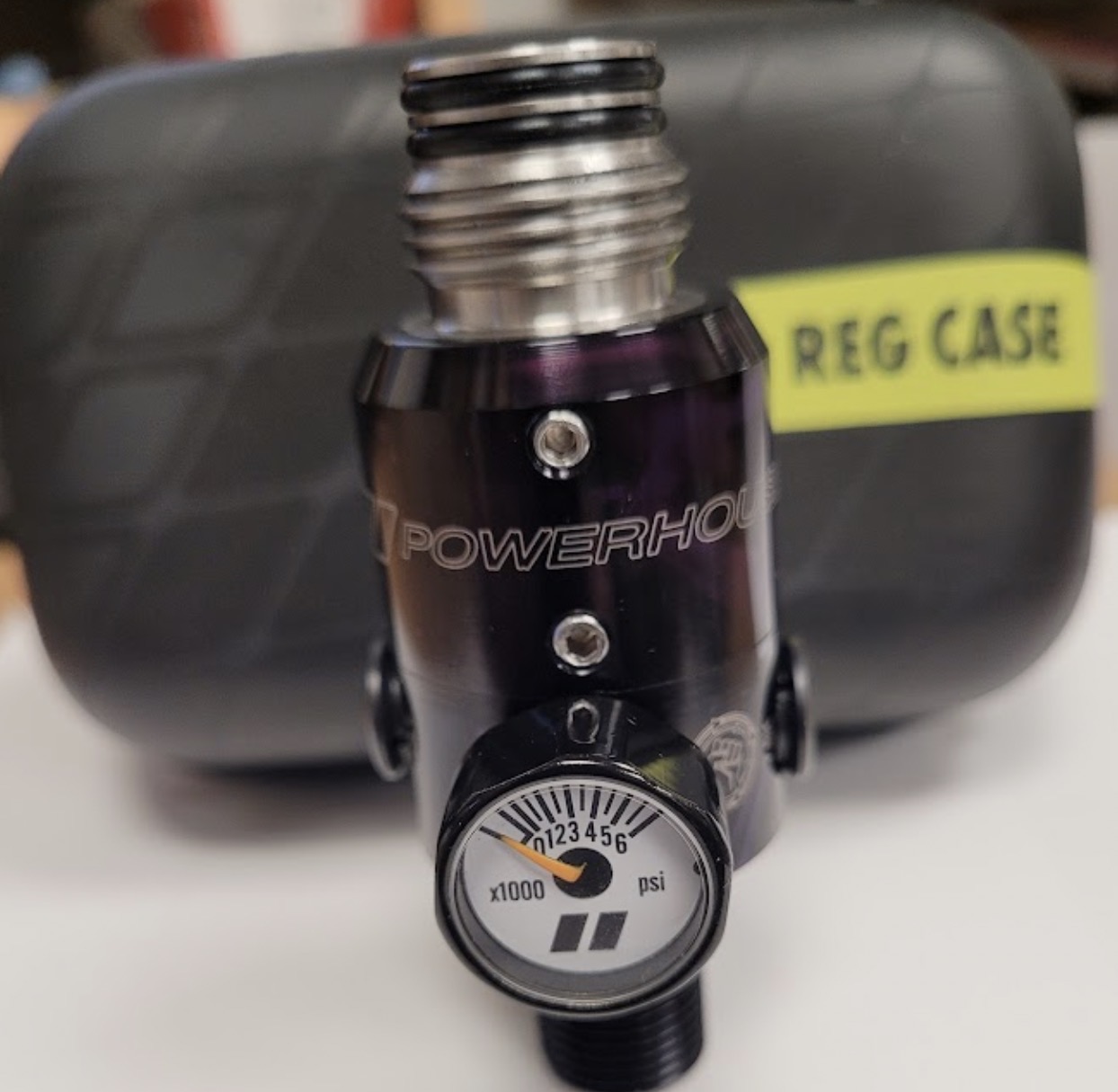 Powerhouse Counterpunch reg. Black/Purple acid wash. Standard length. 