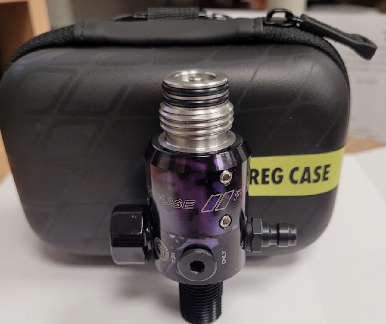 Powerhouse Counterpunch reg. Black/Purple acid wash. Standard length. 