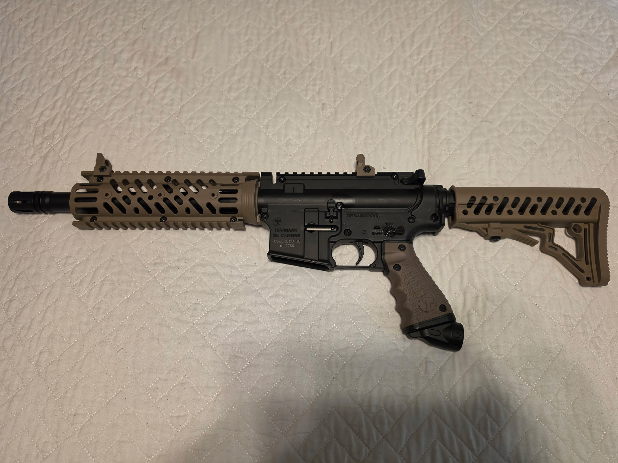 Complete Tippmann Paintball Setup – Marker, Mask, Tank, Pods, Hopper & Paintballs
