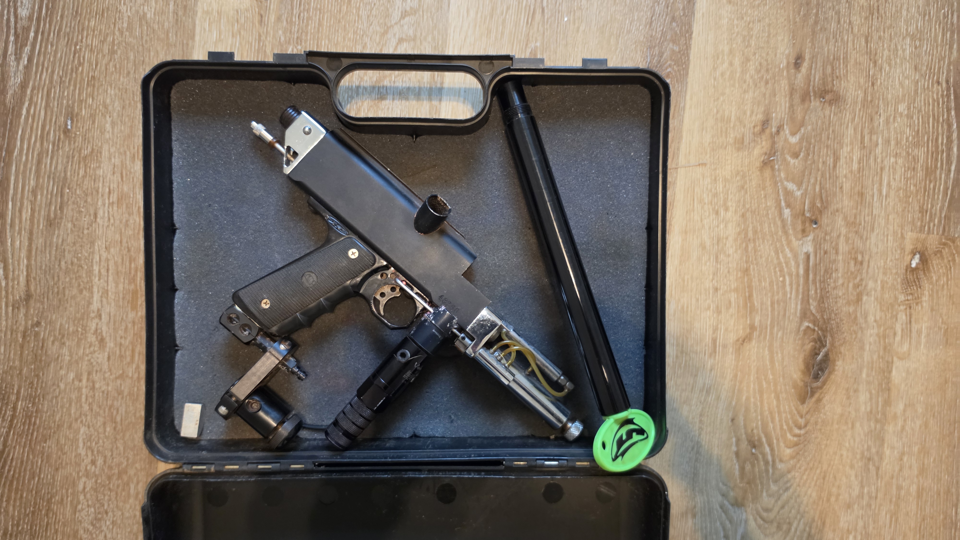 Vintage WGP Autococker Paintball Marker Pre-2K Dye 45 Frame Air America Case