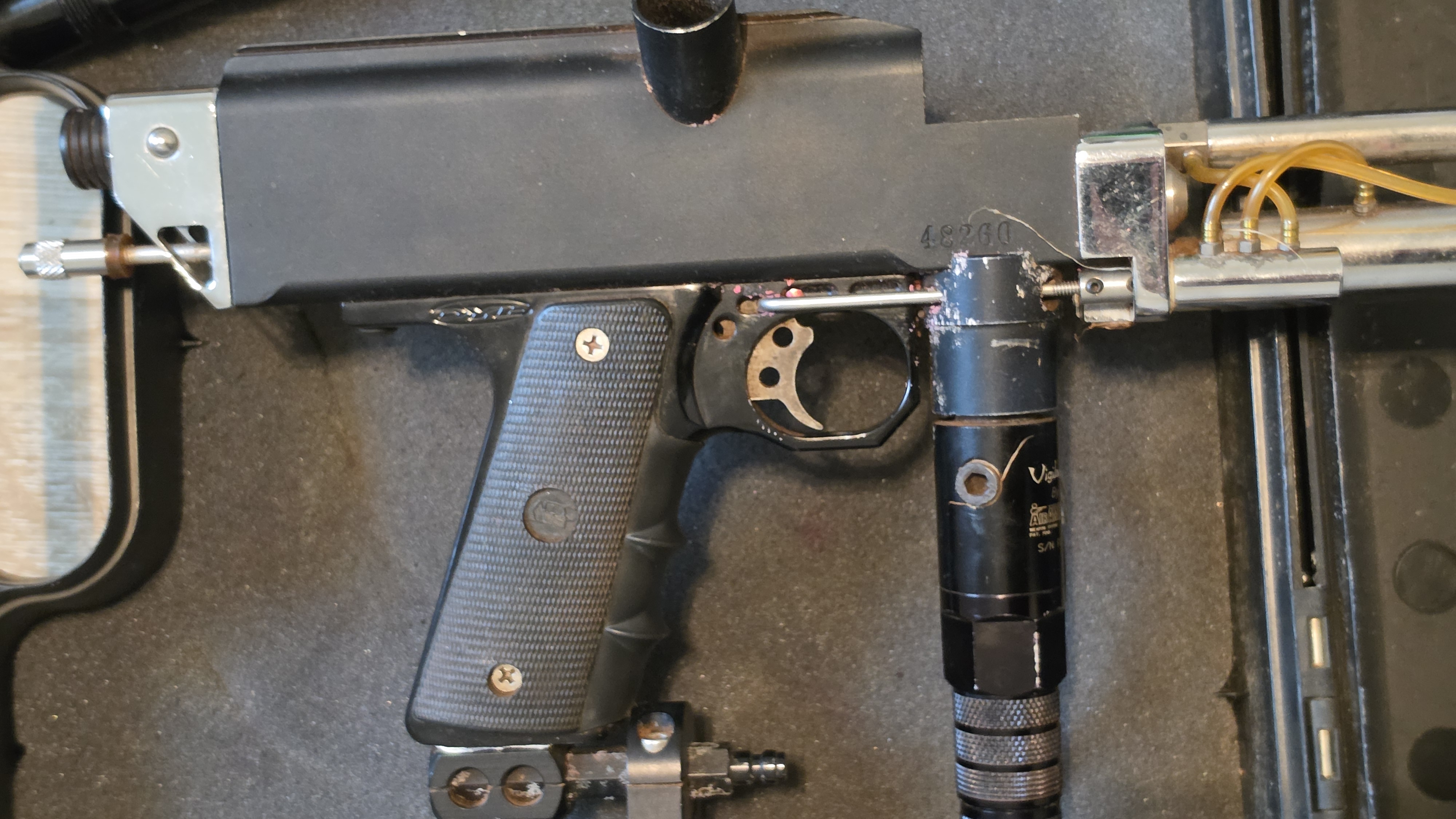 Vintage WGP Autococker Paintball Marker Pre-2K Dye 45 Frame Air America Case