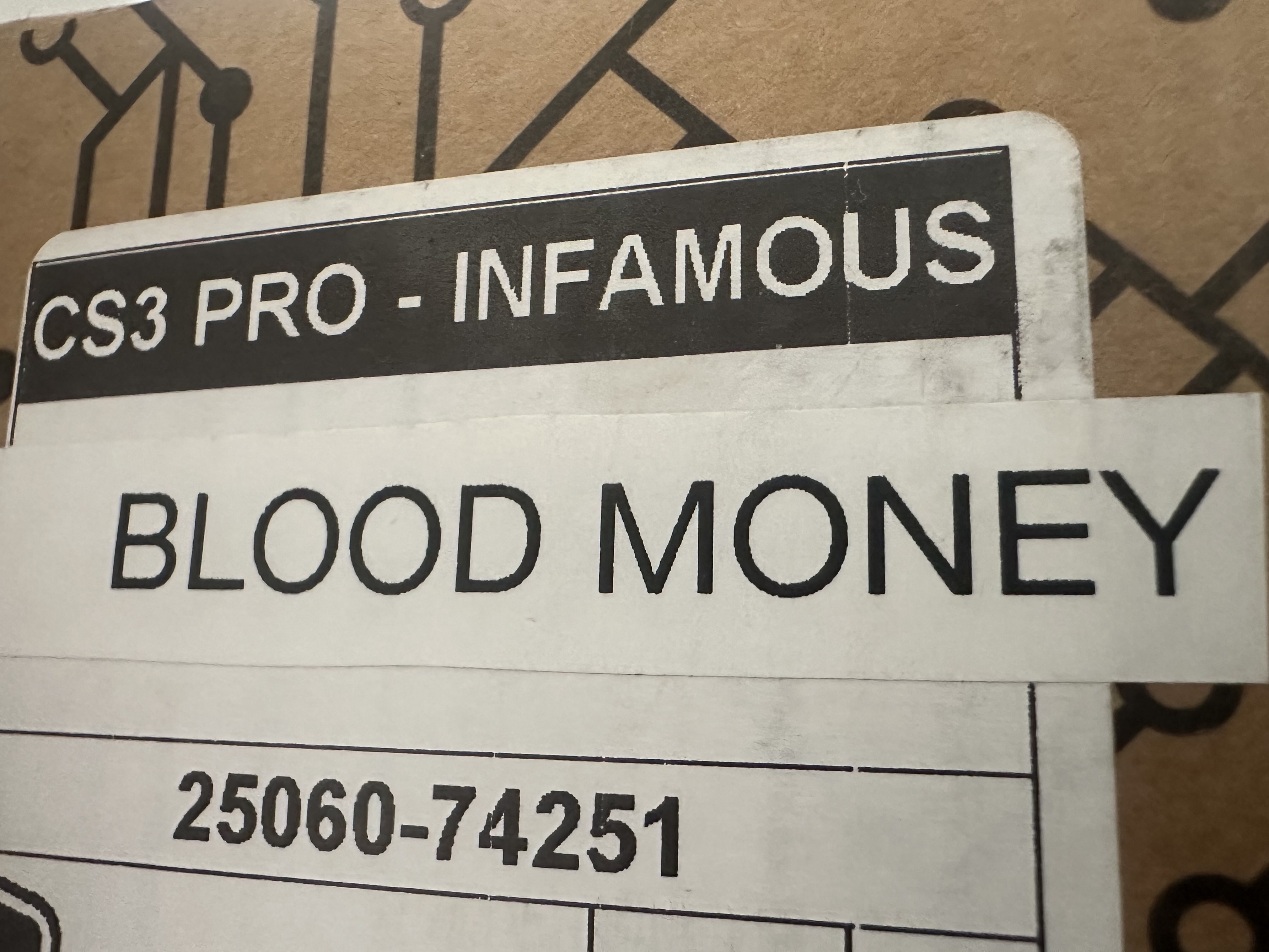 CS3 Pro Infamous Blood Money
