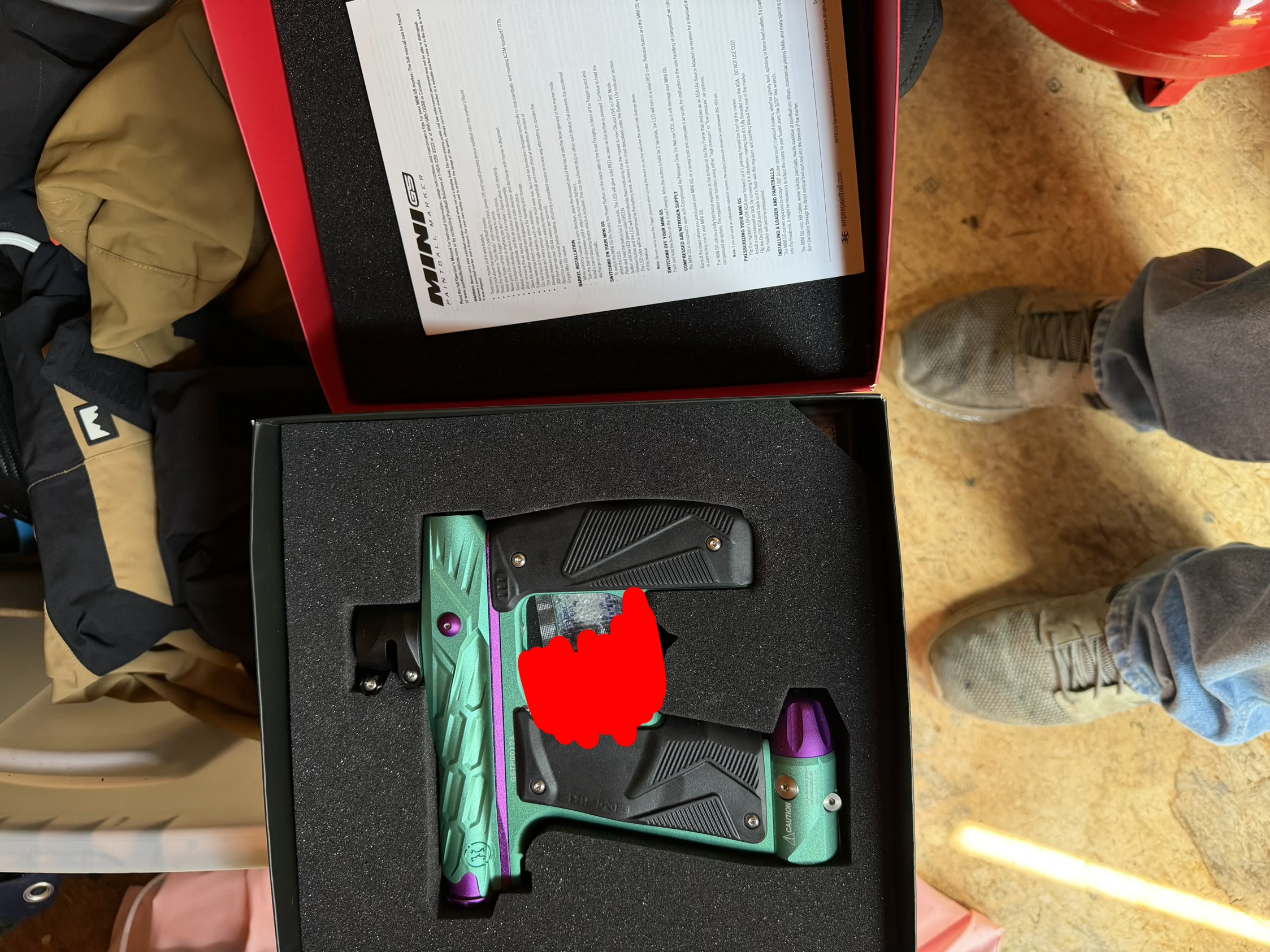 Whole paintball set up