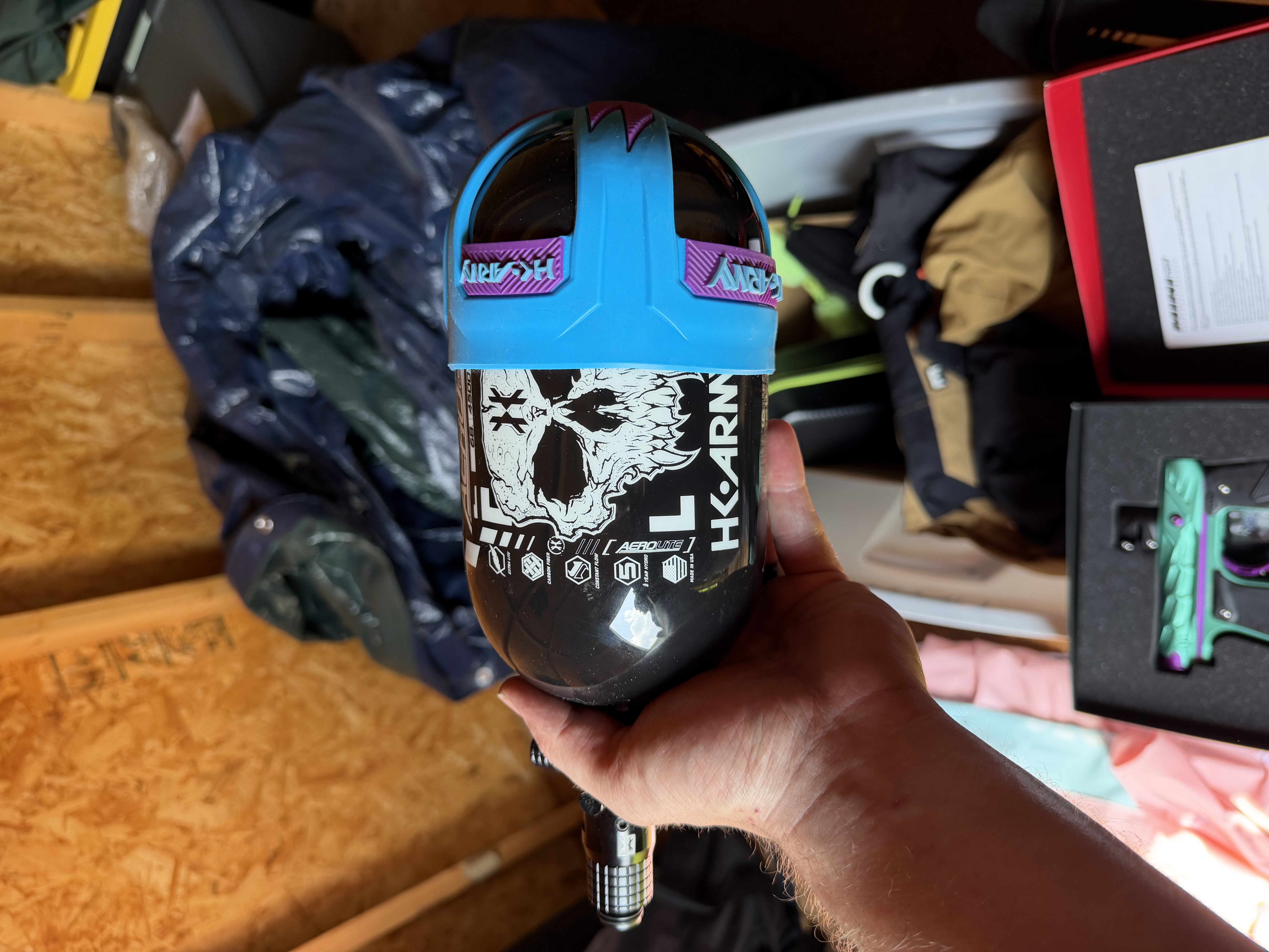 Whole paintball set up