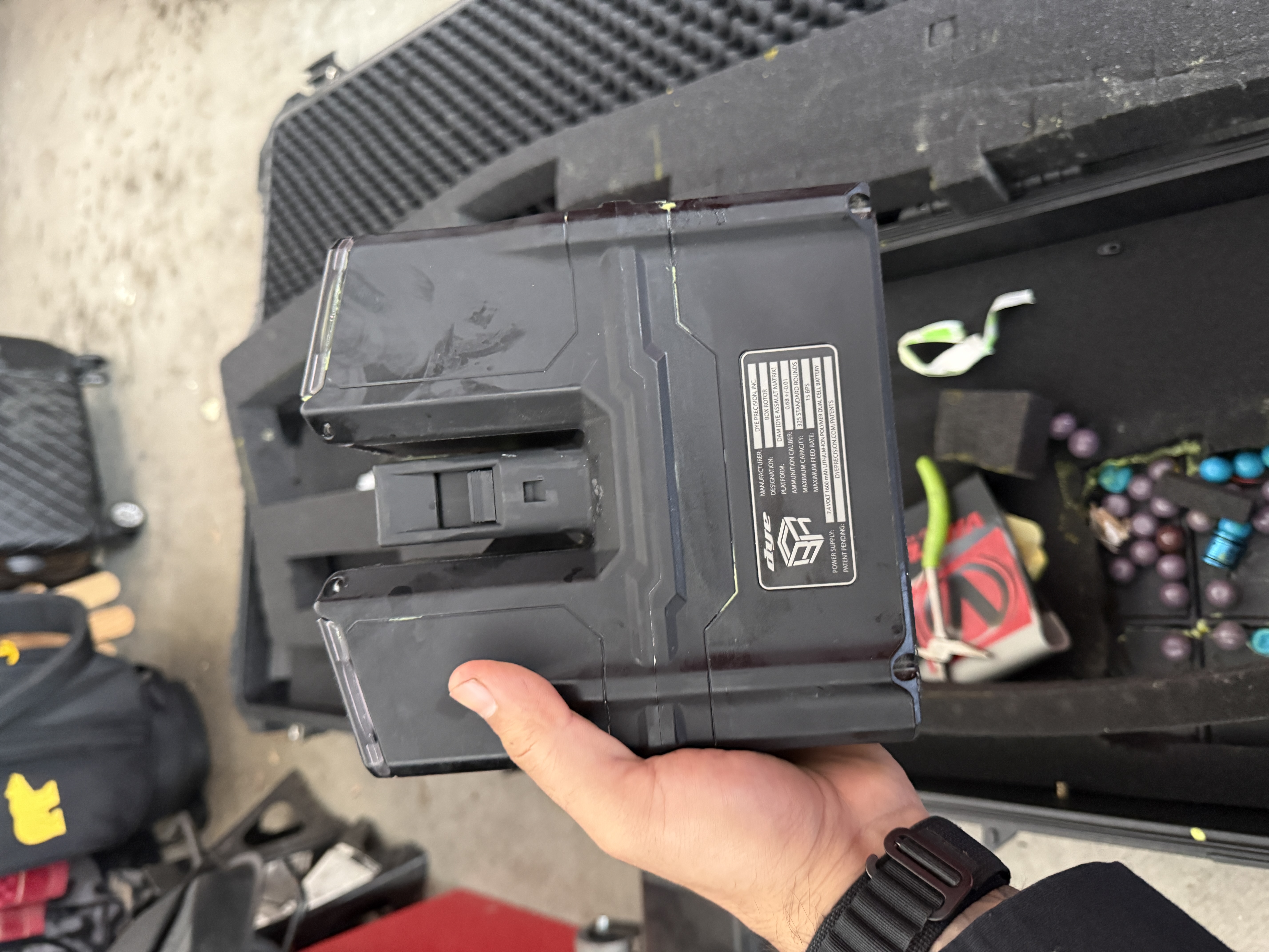 Dye box rotor mag