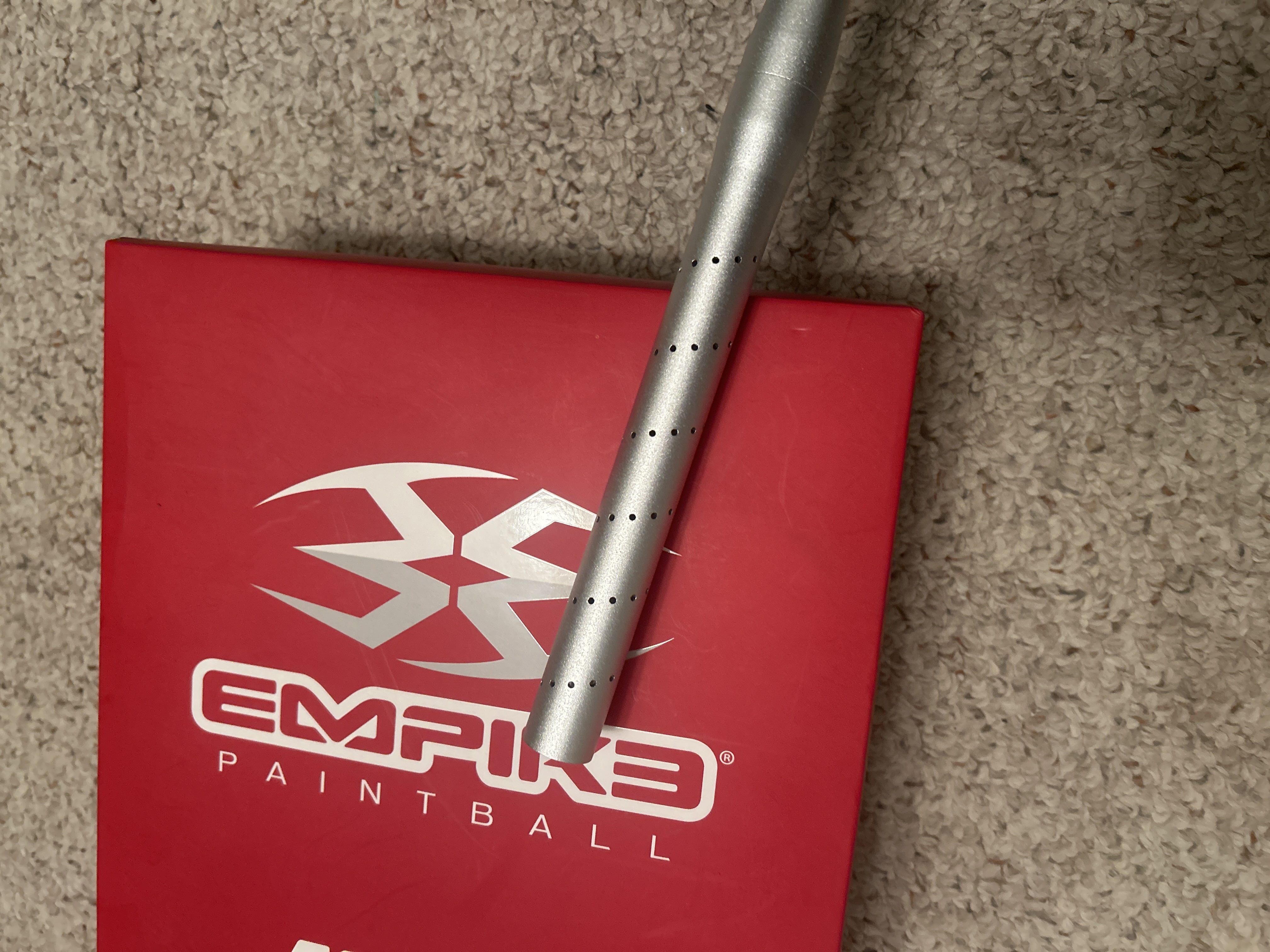 Empire mini gs silver, empire mini tank, valken vts hopper with speed feed and jt pro flex mask comes with protective soft bag
