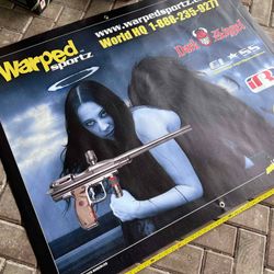 Warped Sportz Lasoya Dark Angel IR3 Paintball Banner - vtg, mint