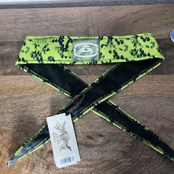 Angel x  Bunkerking Paintball Headband - Green Mamba - Vintage - Padded - NOS