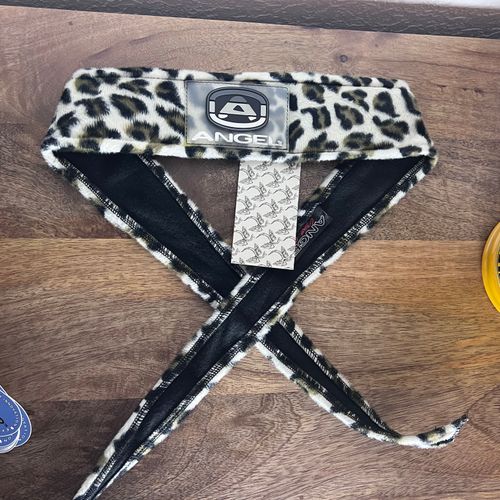 Angel x Bunkerking Paintball Headband - Snow Leopard - Vintage - Padded