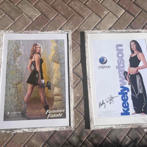 Keely Poster Lot - 2 Framed posters - mint 