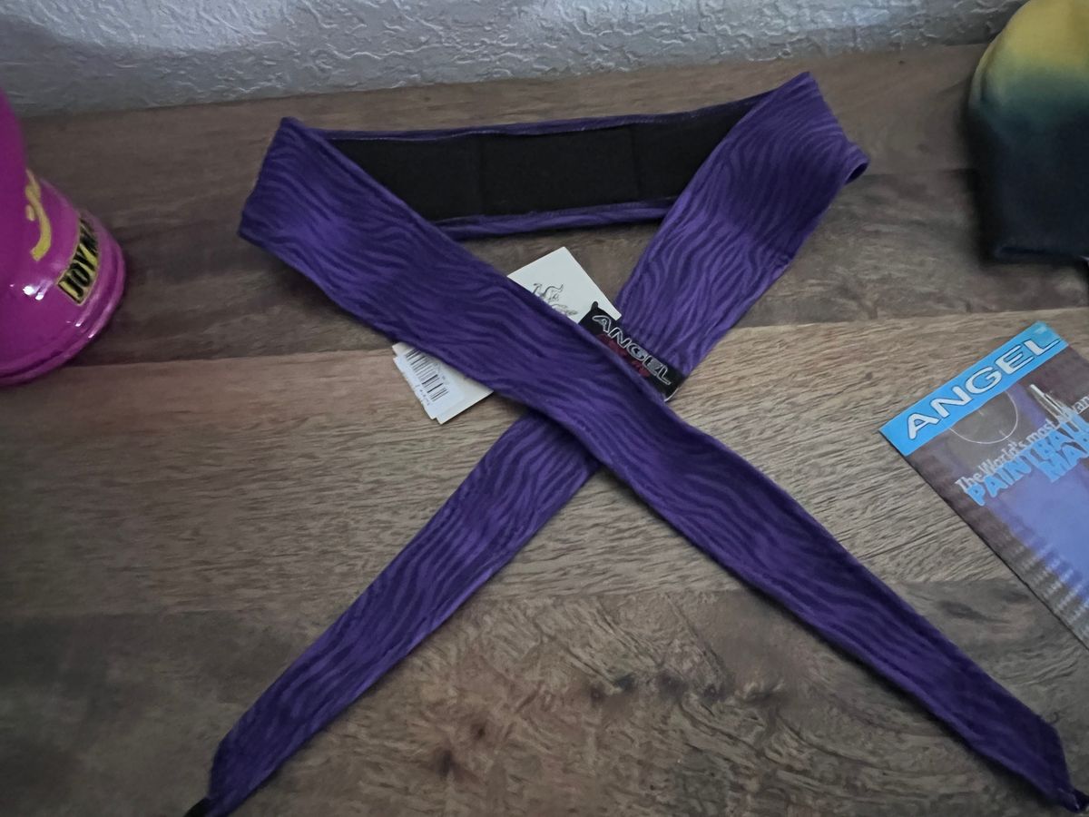 Angel x Bunkerking Paintball Headband - Purple - Vintage - Padded