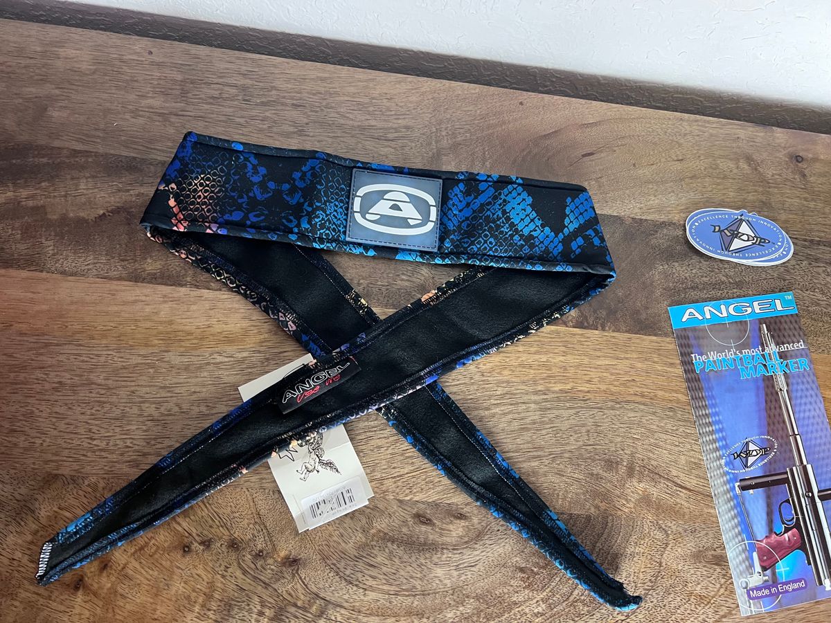 Angel x Bunkerking Paintball Headband - Sea Dragon - Vintage - Padded