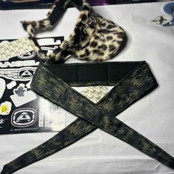 Angel Paintball Headband - Green Digicamo + Angel Visor + Sticker Sheet Lot