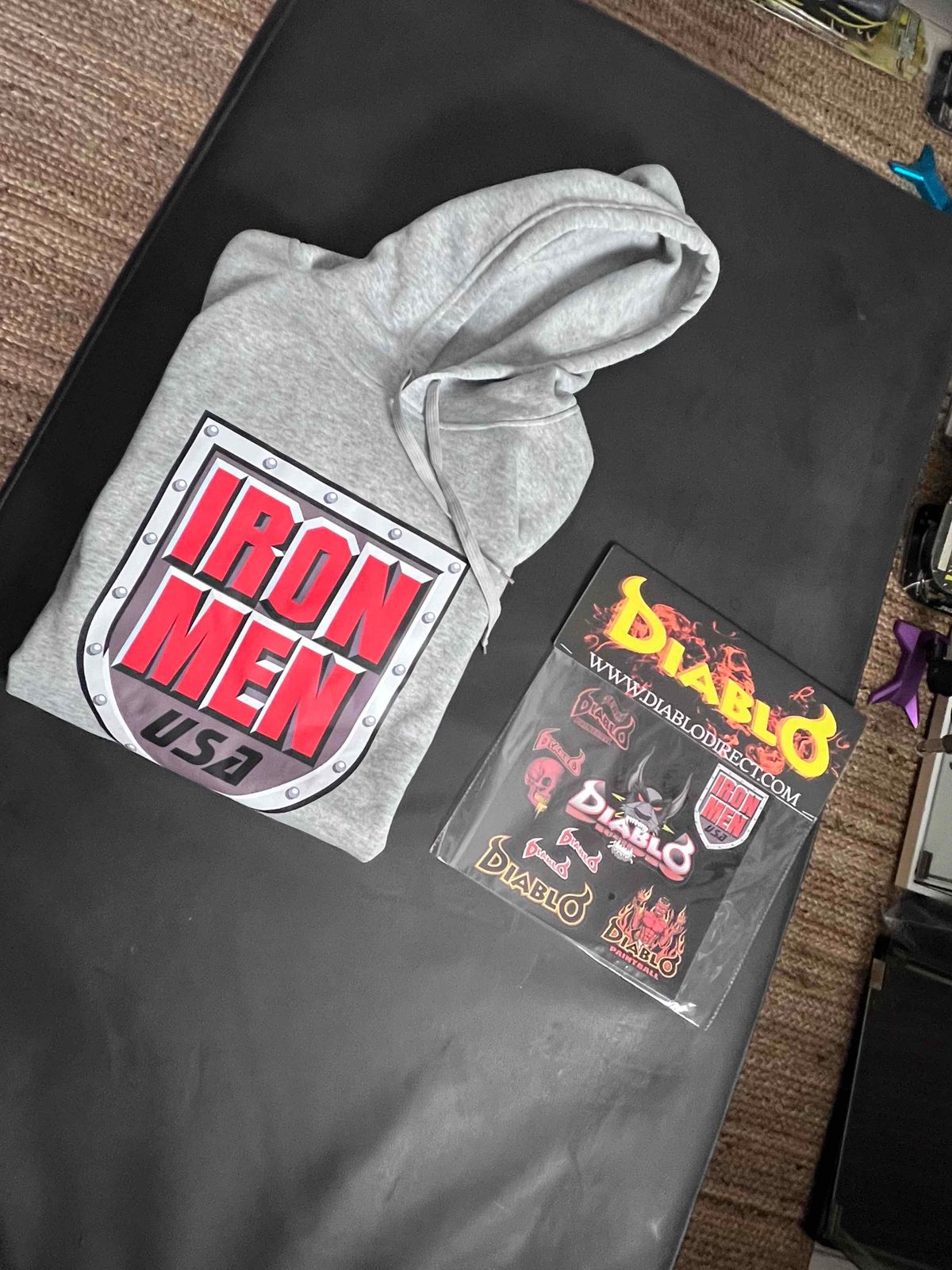 Vintage 🔥 Diablo Ironmen OG Paintball Hoodie - Size Large - New Oldstock, Vtg
