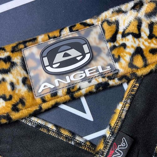 Angel X Bubkerking Headband - Gold Snow Leopard - New oldstock
