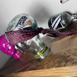 Angel x  Bunkerking Paintball Headband - Red Cheetah - Vintage - Padded - NOS
