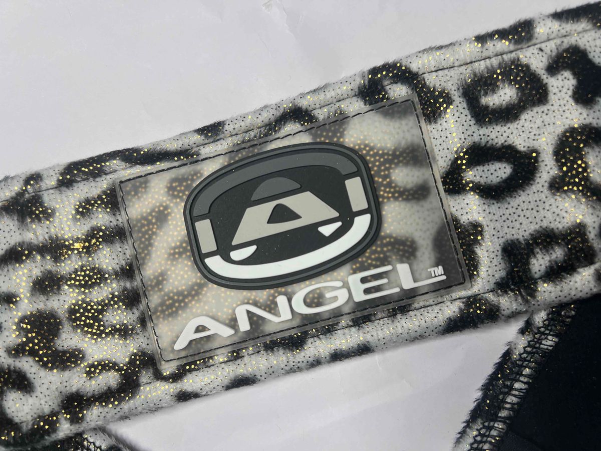 Angel Paintball Headband - SNOW LEOPARD VALHALLA + Angel Visor + Angel Sticker Sheet Lot