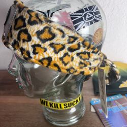 Angel x Bunkerking Paintball Headband - Gold Snow Leopard - Vintage - Padded