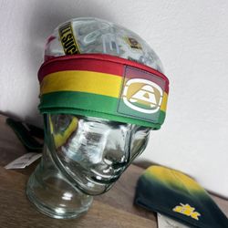Angel x  Bunkerking Rasta Paintball Headband - Vintage - Padded - New Oldstock