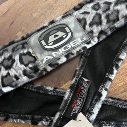 Angel x Bunkerking Paintball Headband - Grey Snow Leopard - Vintage - Padded