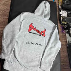 Vintage 🔥 Diablo Ironmen OG Paintball Hoodie - Size Large - New Oldstock, Vtg