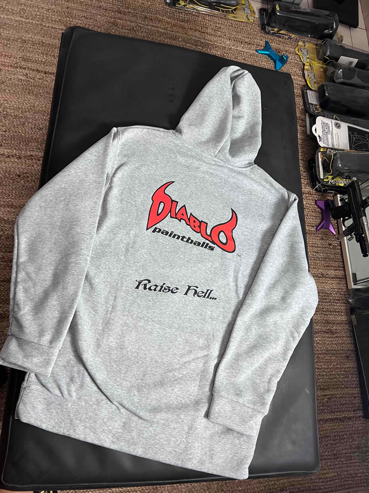 Vintage 🔥 Diablo Ironmen OG Paintball Hoodie - Size Large - New Oldstock, Vtg