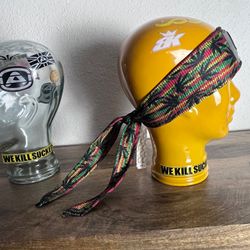 Angel x  Bunkerking Rasta Paintball Headband - Vintage - Padded - New Oldstock