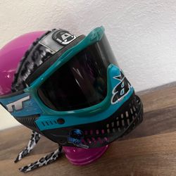 Angel x Bunkerking Paintball Headband - Grey Snow Leopard - Vintage - Padded