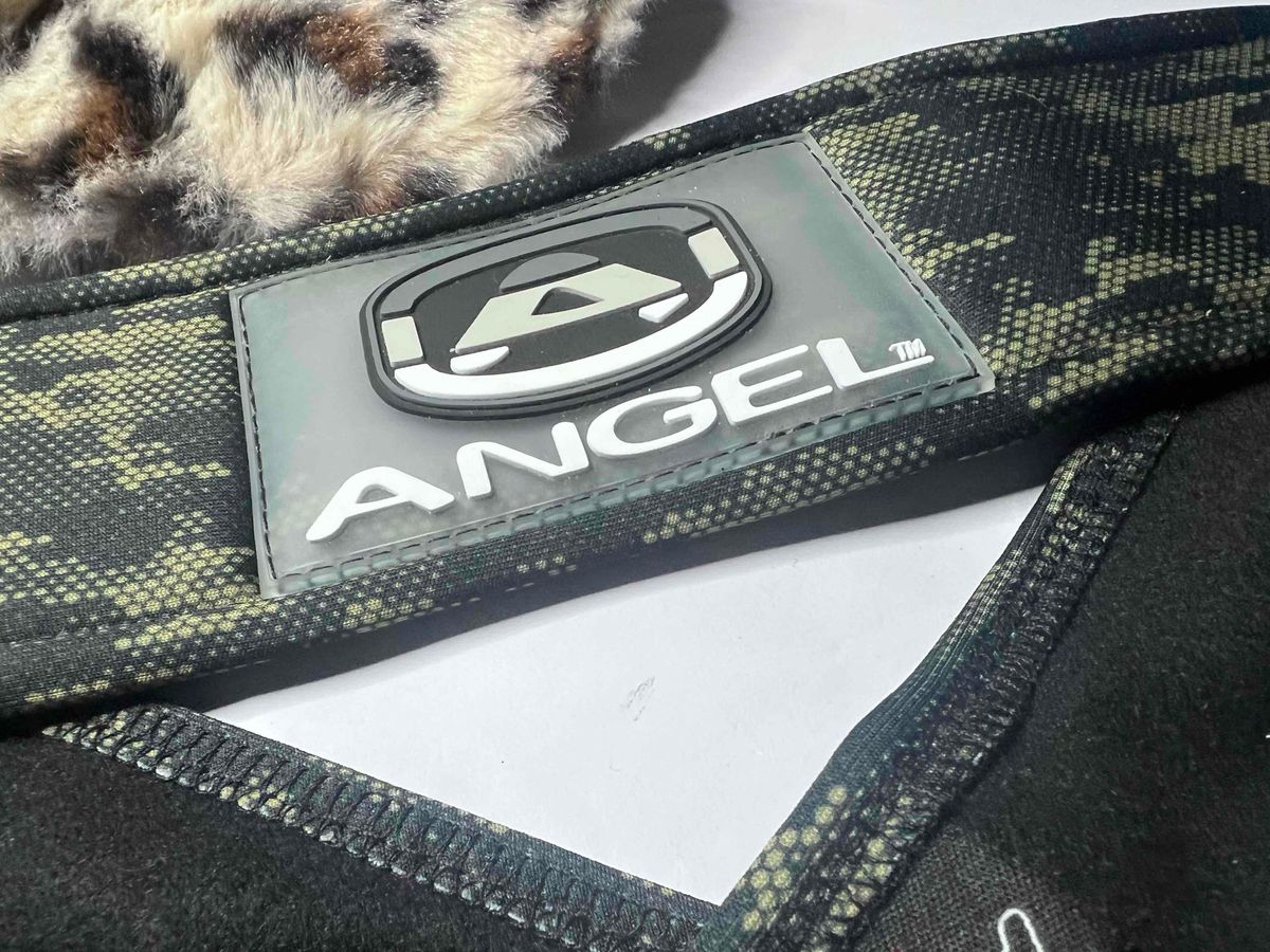 Angel Paintball Headband - Green Digicamo + Angel Visor + Sticker Sheet Lot