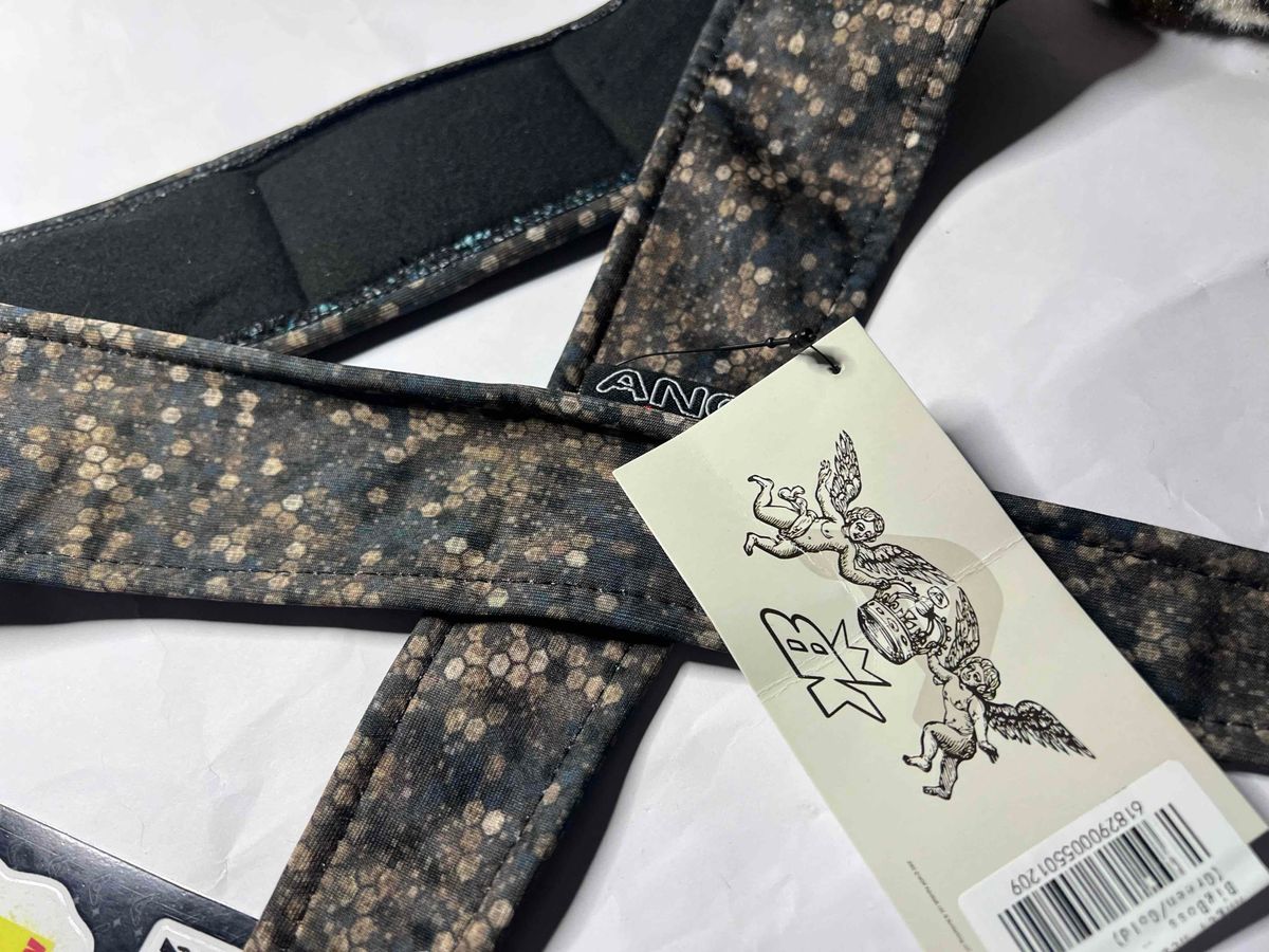 Angel Paintball Headband - Green/gold Camo + Angel Visor + Sticker Sheet Lot