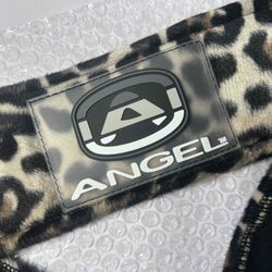 Angel Paintball Headband SNOW LEOPARD + Visor + Vintage Sticker Lot