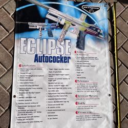 Planet Eclipse Autococker Paintball Banner - vtg, mint