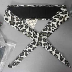 Angel X Bunkerking Snow Leopard Headband - New Oldstock