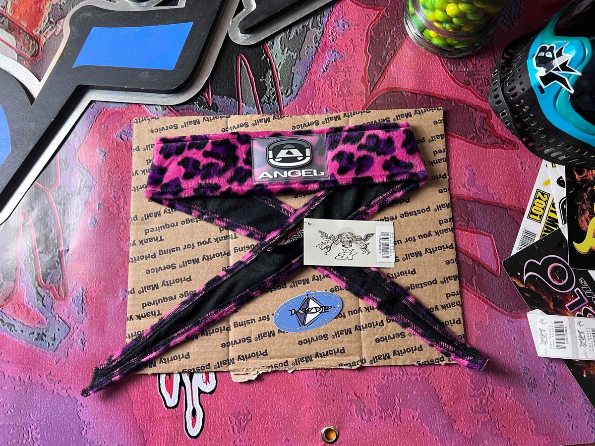 Angel x Bunkerking Headband - Pink Leopard