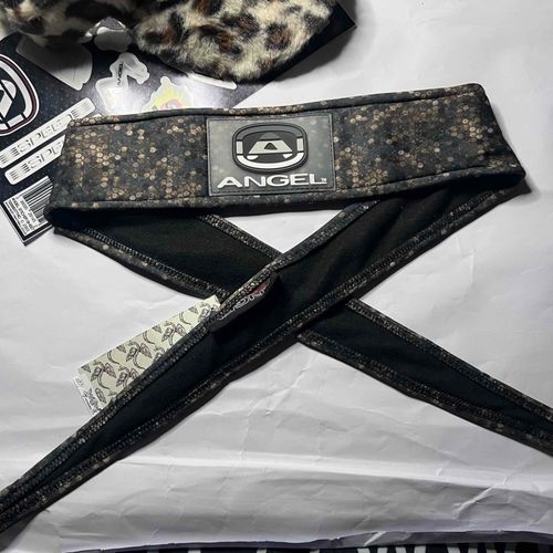 Angel Paintball Headband - Green/gold Camo + Angel Visor + Sticker Sheet Lot
