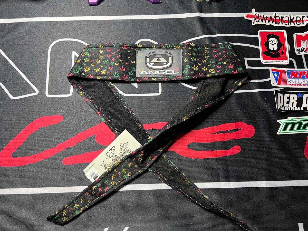 Angel X Bunkerking Headband - Rasta  - New oldstock