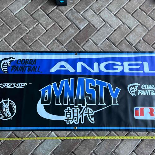 🔥 Cobra Angel Dynasty Banner c 2002 - two different sides 🔥