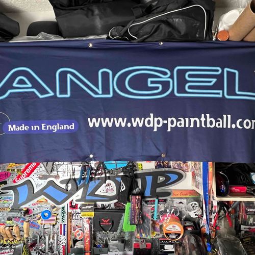 🔥 Vintage 🔥 WDP Angel World Cup C. 2001 Paintball Banner - VTG, Mint