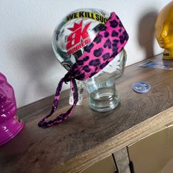 Angel x Bunkerking Paintball Headband - Pink Snow Leopard - Vintage - Padded