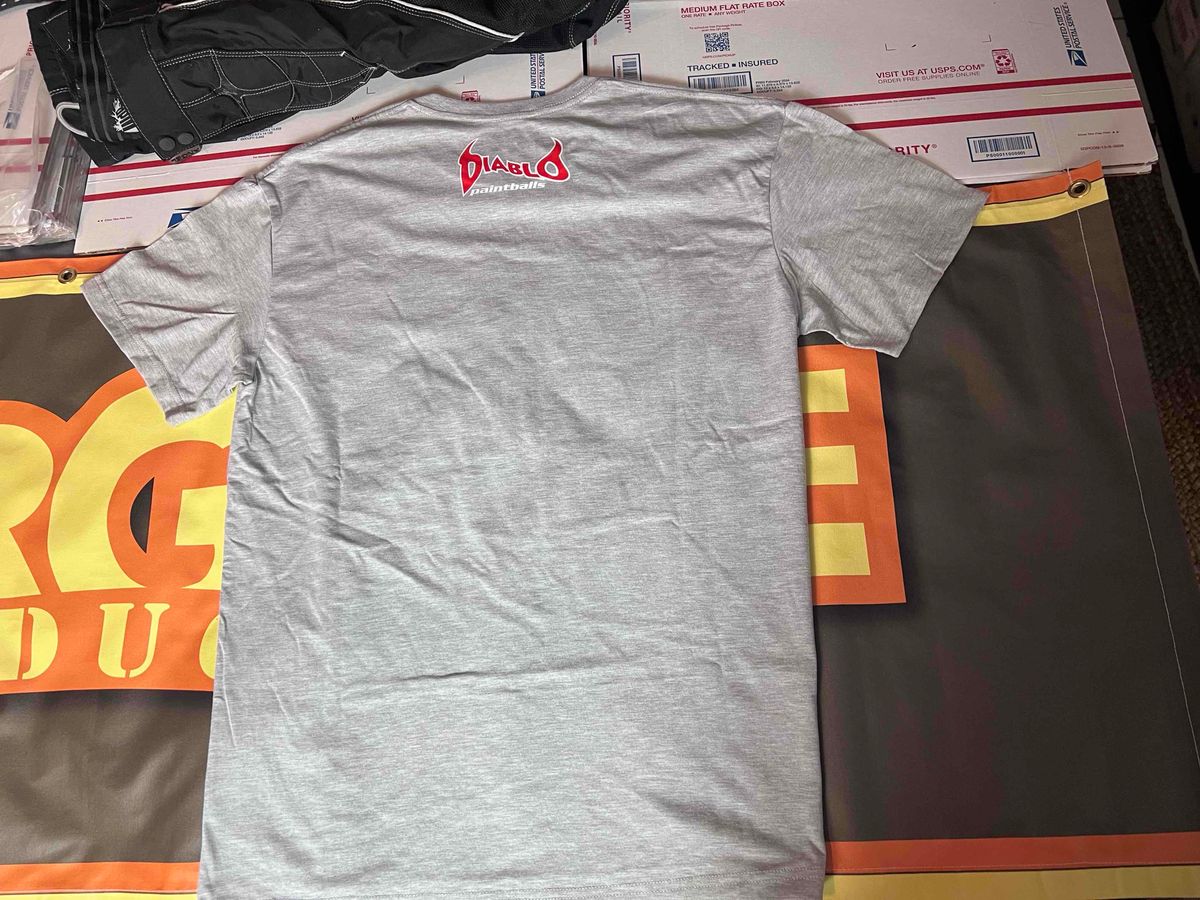 Vintage🔥 Diablo TonTon Paintball  T Shirt - Size L  - Free Vtg Stickers